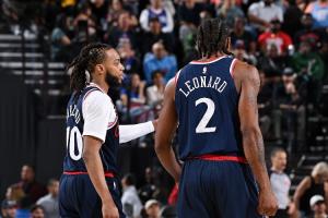 快船在交易截止日前50场有24次单节35+ 截止日后23场就23次