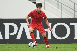 19岁王钰栋身价150万欧，是国足首发中最年轻、身价最高的球员