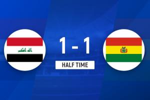 世界杯最后一席！伊拉克半场1-1玻利维亚 开场10分钟闪击被扳平