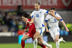 波黑后卫：意大利是世界最强球队之一；这是我第一次在赛后哭