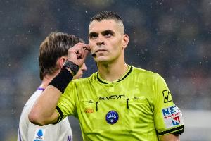 意甲第31轮裁判：索扎执法国米vs罗马，多维里执法那不勒斯vs米兰