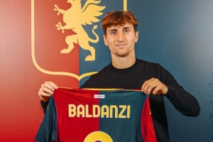 巴尔丹齐：我被热那亚球迷的热情打动，希望帮助球队成功保级