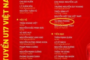 同名！博主：越南U17队公布集训名单，谢霆锋首次入选