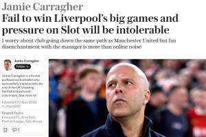卡拉格：担心利物浦重走曼联老路，像找弗格森一样寻找下个克洛普