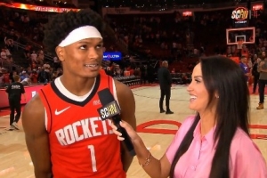 阿门谈大风车暴扣：队友们说不够精彩只能打9分 以后会扣得更好