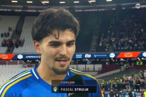 斯特鲁伊克：2-0领先本该守住胜果 主罚点球时我脑中没有太多杂念