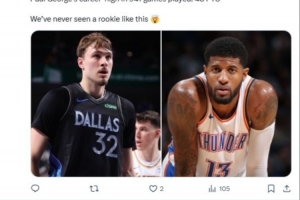 又被当背景！美媒：弗拉格66场比赛最高51分 乔治941场最高48分