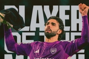 实至名归！拉亚当选对阵葡体首回合阿森纳队内最佳球员