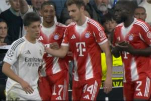 脾气好！奥利塞倒地后被居莱尔强行拖拽，队友出头奥利塞平静微笑