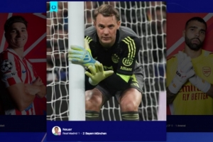 击败拉亚、小蜘蛛、K77！官方：诺伊尔当选本周欧冠最佳球员