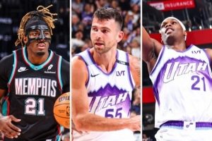 诚信互刷！爵士灰熊一战三人同场砍下三双 历史首次出现