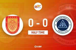 半场-铜梁龙暂0-0十人新鹏城 本科维奇失误送直红双方共1射正