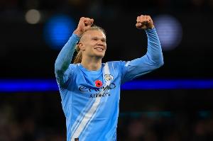 8战6球！城枪英超交锋中，哈兰德进球数仅次于阿圭罗和德布劳内