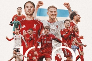 麦卡利斯特达成利物浦生涯英超百场里程碑，俱乐部社媒晒海报祝贺