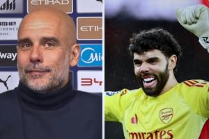 瓜迪奥拉：非常荣幸成为英超首支，在角球中被吹对拉亚犯规的球队